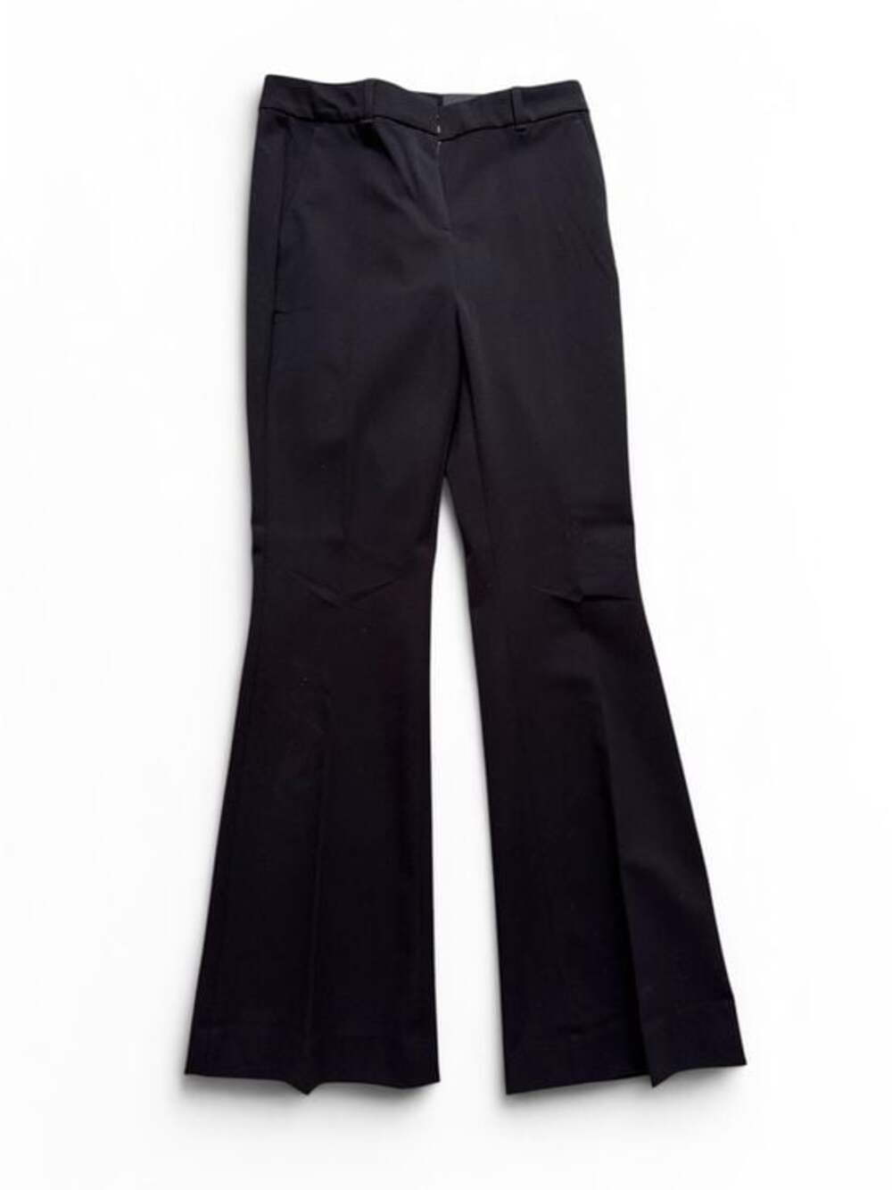 NWT White House Black Market Piper Flare Pants Black Size 2R